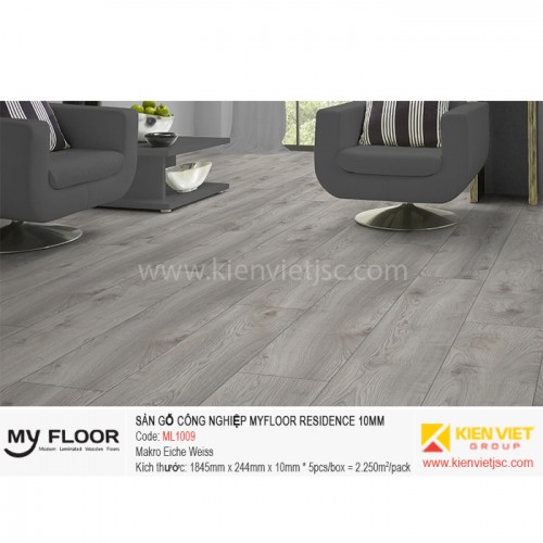 Sàn gỗ Myfloor Residence ML1009 Makro Oak White | 10mm