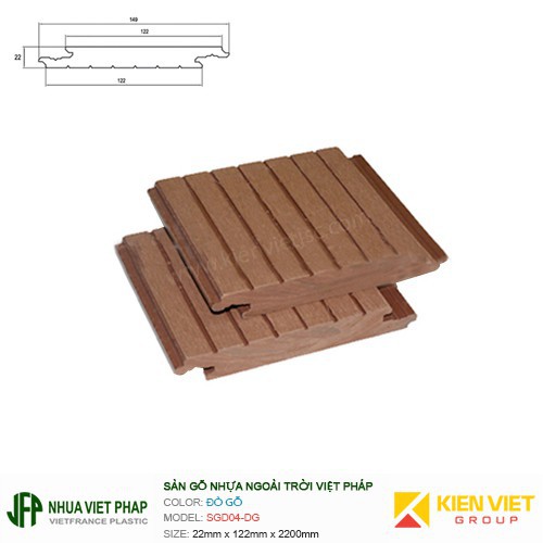 Sàn gỗ đặc Việt Pháp SGD04-DG - 22x122mm