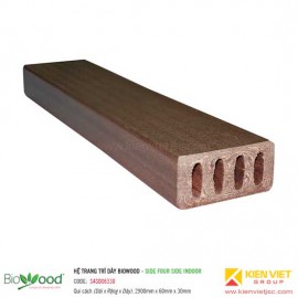 Thanh định hình dày 63x30mm Biowood S4SO06330