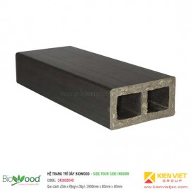 Thanh định hình dày 80x40mm Biowood S4SO08040