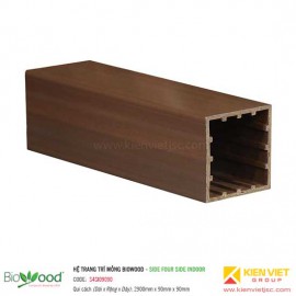 Thanh định hình mỏng 90x90mm Biowood S4SI09090