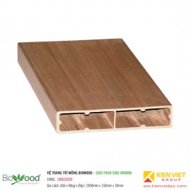 Thanh định hình mỏng 150x30mm Biowood S4SI15030