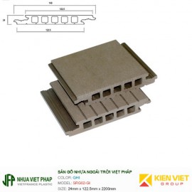 Sàn gỗ nhựa ngoài trời Việt Pháp SRGD02 | 24x122.5mm