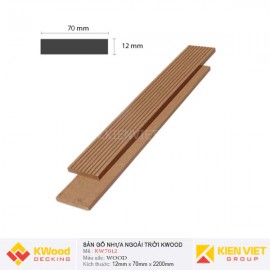 Sàn gỗ ban công ngoài trời Kwood KW70x12 Wood
