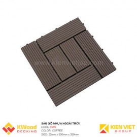 Vỉ gỗ nhựa 30x30 Coffee 6 nan