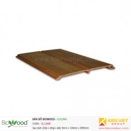 Gỗ ốp trần, tường 124x8mm Biowood CL12408