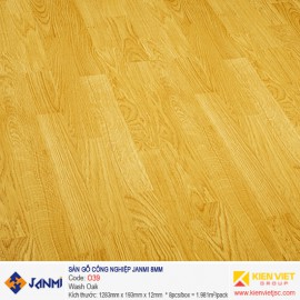 Sàn gỗ Janmi O39 Wash Oak | 8mm