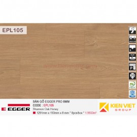 Sàn gỗ Egger Pro EPL105 Shannon Oak Honey | 8mm