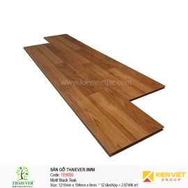 Sàn gỗ công nghiệp Thaiever TE8020 Motif Black Teak | 8mm