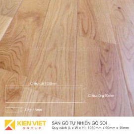 Sàn gỗ tự nhiên gỗ Sồi 1050x15mm
