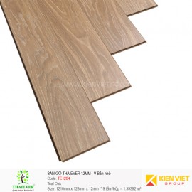 Sàn gỗ công nghiệp Thaiever TE1204 Teal Oak | 12mm bản nhỏ