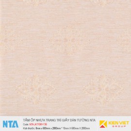 Tấm ốp nhựa vân giấy dán tường NTA JK1104Y-136 | 8mm