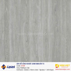 Sàn gỗ Janmi O135 Grey Waltham Oka | 8mm