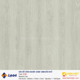 Sàn gỗ Janmi O139 Waveless Oak 12mm bản nhỏ