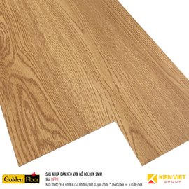 Sàn nhựa dán keo vân gỗ Golden DP201 | 2mm