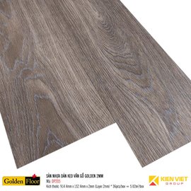 Sàn nhựa dán keo vân gỗ Golden DP205 | 2mm