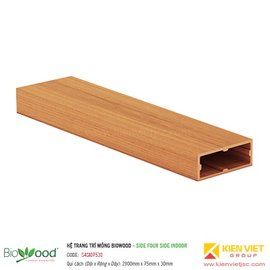Thanh định hình mỏng 75x30mm Biowood S4SI07530