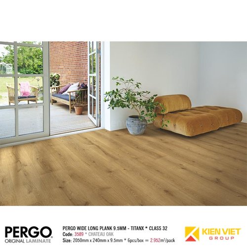 Sàn gỗ Pergo Wide Long Blank 3589 | 9.5mm