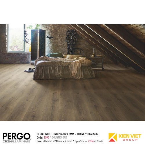 Sàn gỗ Pergo Wide Long Blank 3590 | 9.5mm