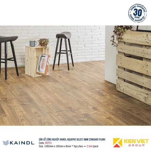 Sàn gỗ công nghiệp Kaindl AquaPro Select K5751 | 8mm