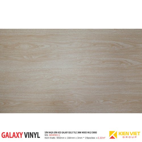 Sàn nhựa dán keo Gold Tile Tick Embo MSW9011 | 3mm
