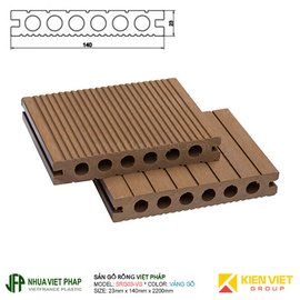 Sàn gỗ rỗng ngoài trời Việt Pháp SRG03-VG 6 lỗ | 23x140mm