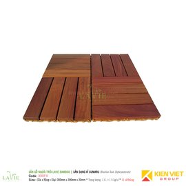 Sàn gỗ ngoài trời LAVIE BAMBOO Cumaru 300F4 Sàn dạng vỉ