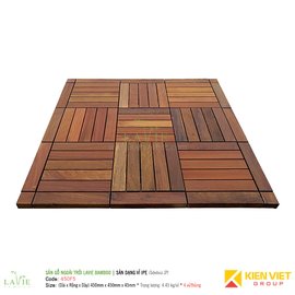Sàn gỗ ngoài trời LAVIE BAMBOO IPE 450F5 sàn dạng vỉ