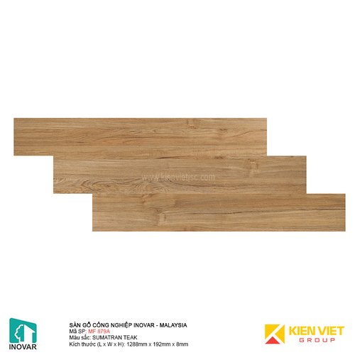 Sàn gỗ công nghiệp Inovar - Malaysia MF879A SUMATRAN TEAK | 8mm