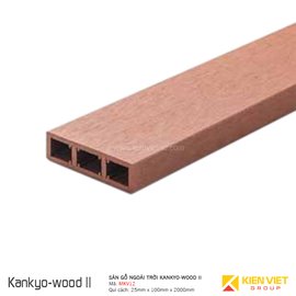 Sàn gỗ ngoài trời Kankyo-wood II MKV12-10025SL-BR | 100x25mm