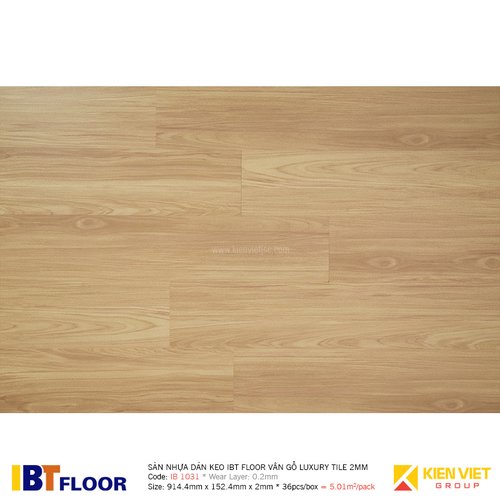 Sàn nhựa dán keo vân gỗ IBT Floor IB 1031 - 2mm