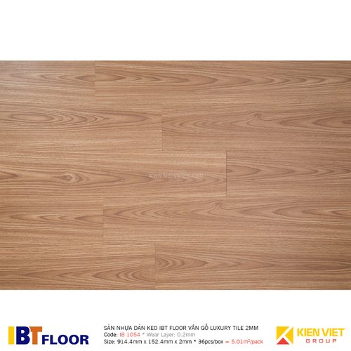 Sàn nhựa dán keo vân gỗ IBT Floor IB 1054 - 2mm