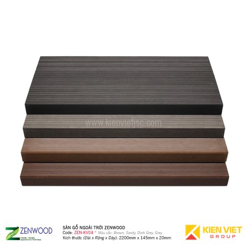Sàn gỗ ngoài trời Zenwood ZEN-KV04 | 145x20mm