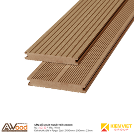 Sàn gỗ nhựa ngoài trời Awood SD150x23mm Wood