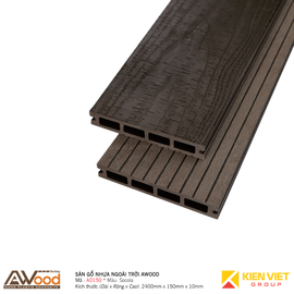 Sàn gỗ nhựa ngoài trời Awood AD150x25mm 3D Socola