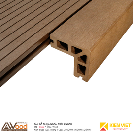 Sàn gỗ nhựa ngoài trời Awood SA60x25 Wood