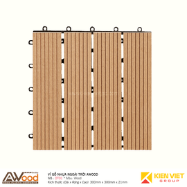 Vỉ gỗ lót sàn gỗ nhựa ngoài trời AWood DT01-4 Wood