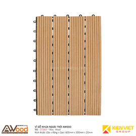 Vỉ gỗ lót sàn gỗ nhựa ngoài trời AWood DT364 Wood