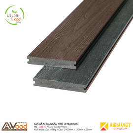 Sàn gỗ nhựa ngoài trời Awood SU140x23mm Sandalwood