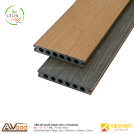 Sàn gỗ nhựa ngoài trời Awood UA142x22mm Pomelo Yellow