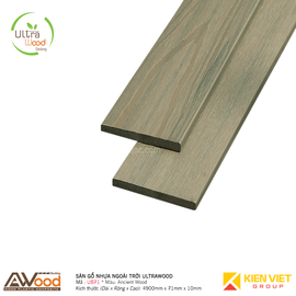 Ốp tường gỗ nhựa ngoài trời Awood UB71x10mm Teak Wood