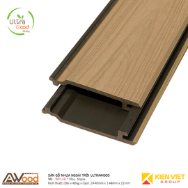 Ốp tường gỗ nhựa ngoài trời Awood WP148x21mm Maple