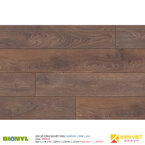 Sàn gỗ Binyl Narrow - 12mm BN8633
