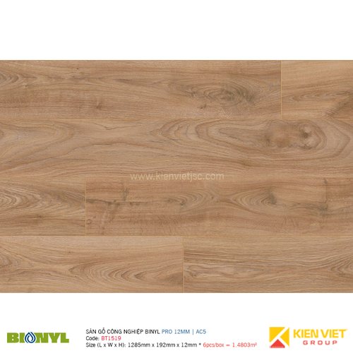  Sàn gỗ Binyl Pro - 12mm BT1519