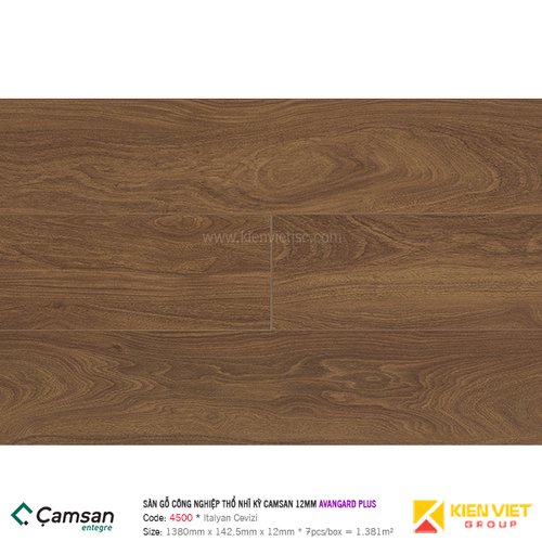 Sàn gỗ công nghiệp Camsan Avangard Plus 4500 Italyan Cevizi