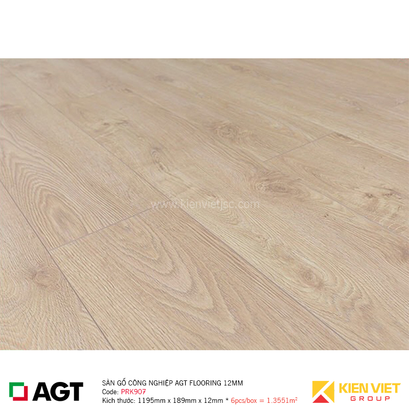 Sàn gỗ công nghiệp AGT Flooring PRK 907 - 12mm: Cùng khám phá với chúng tôi diện mạo mới lạ của sàn gỗ công nghiệp AGT Flooring PRK 907 -12mm, sản phẩm đỉnh cao công nghệ với độ dày vừa phải, chống trầy xước và chịu lực tốt. Không chỉ mang lại vẻ đẹp sang trọng cho căn phòng, sàn gỗ công nghiệp còn giúp tiết kiệm chi phí bảo dưỡng và là sự lựa chọn tối ưu cho những khách hàng đòi hỏi sự hoàn hảo.