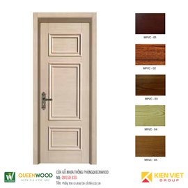 Cửa gỗ nhựa thông phòng Queenwood QW15D-830 Phẳng trơn có phào tân cổ điển cửa sơn