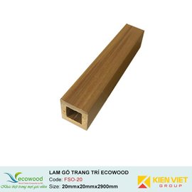 Lam gỗ trang trí Multipurpose Ecowood FSO-20 | 20x20mm