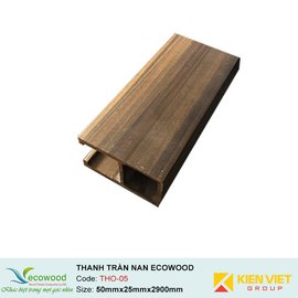 Thanh trần nan Louver EcoWood THO-05 | 50x25mm
