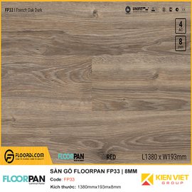 Sàn gỗ Floorpan FP33 | 8MM 